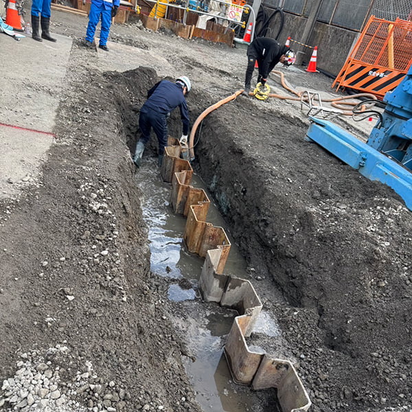 土留め工事の写真